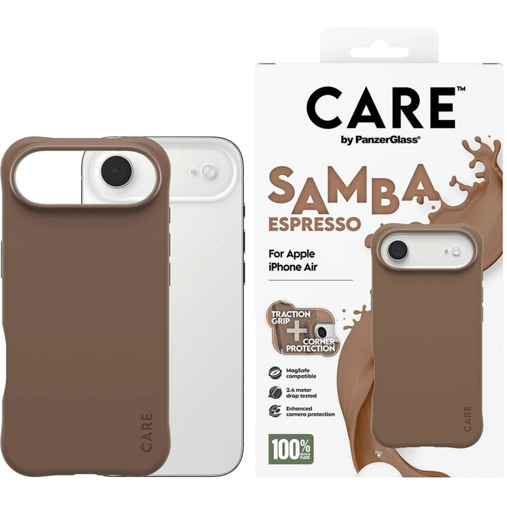 CARE by PanzerGlass Fashionable Case Samba Espresso MagSafe iPhone Air