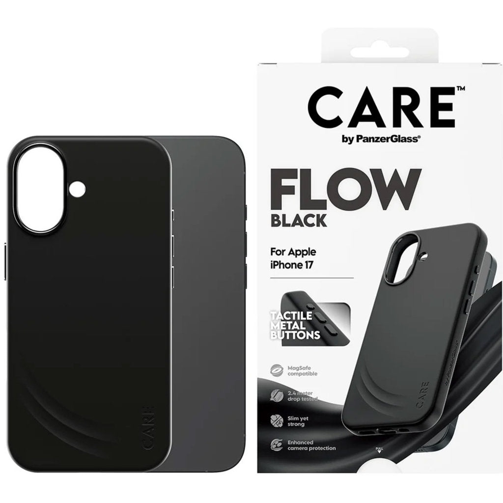 CARE by PanzerGlass Feature FLOW MagSafe Case iPhone 17 Black