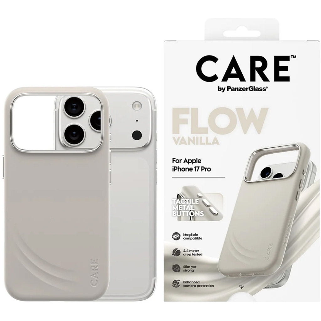CARE by PanzerGlass Feature FLOW MagSafe Case iPhone 17 Pro Vanilla