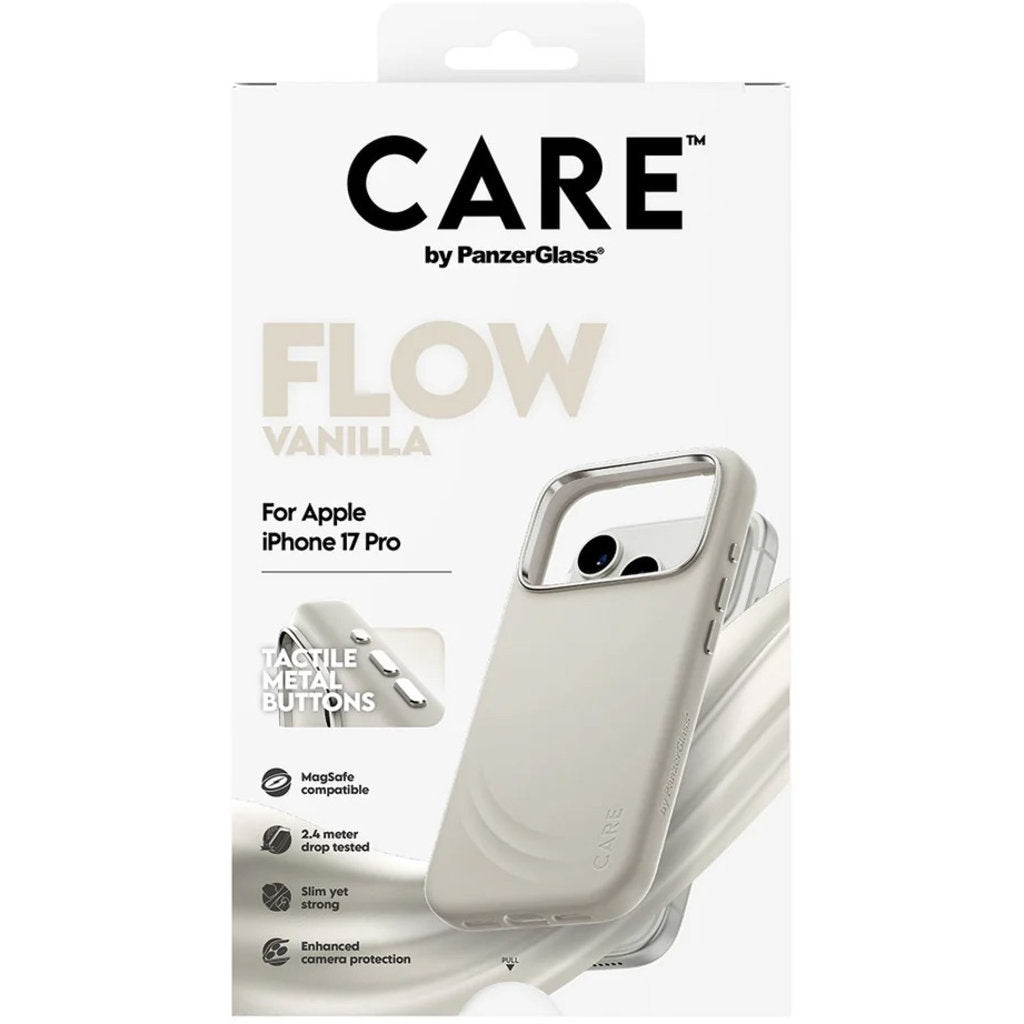 CARE by PanzerGlass Feature FLOW MagSafe Case iPhone 17 Pro Vanilla