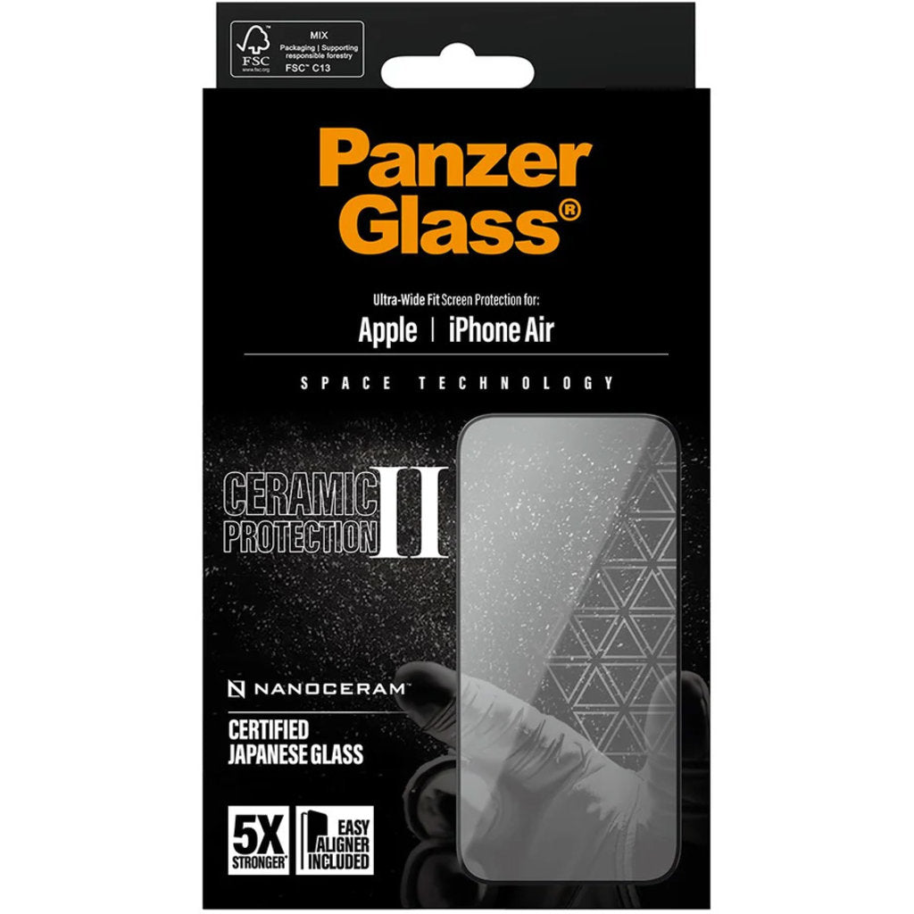 Panzerglass Ceramic II Apple iPhone 17 Air - Ultra-Wide Fit