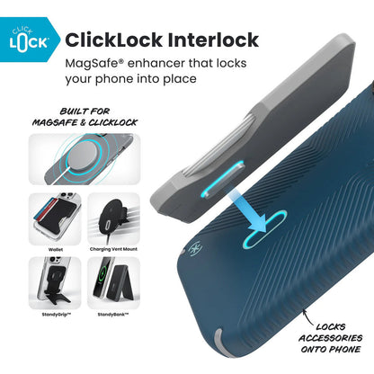 Speck Presidio2 Grip + ClickLock Apple iPhone 17 Pro Max Blue - with Microban