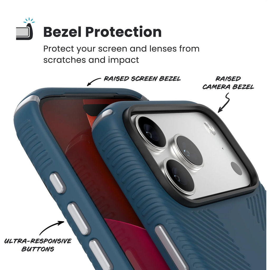 Speck Presidio2 Grip + ClickLock Apple iPhone 17 Pro Max Blue - with Microban