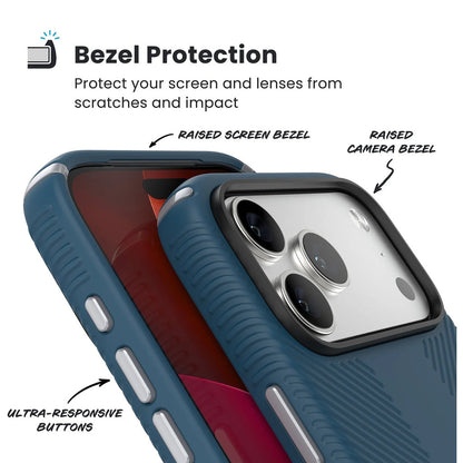 Speck Presidio2 Grip + ClickLock Apple iPhone 17 Pro Max Blue - with Microban