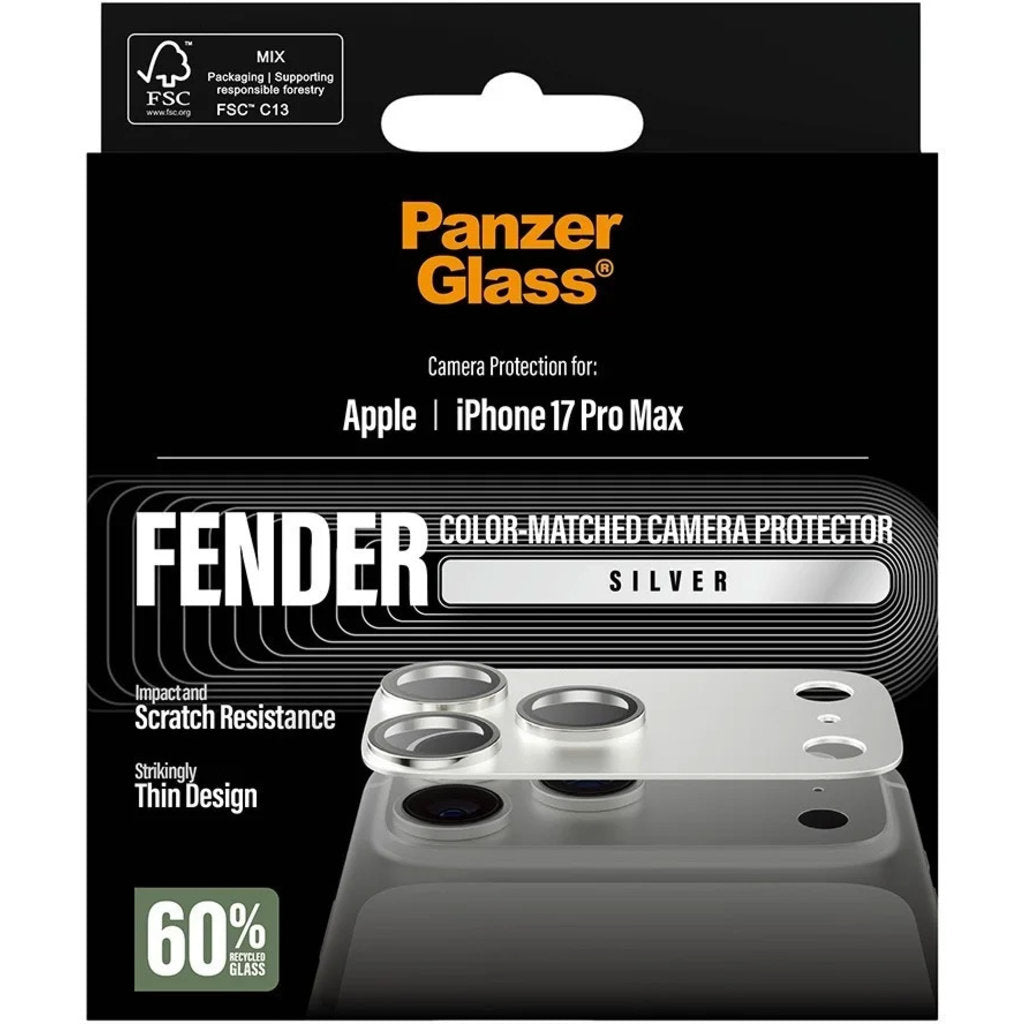 PanzerGlass FENDER Camera Protector Silver iPhone 17 Pro Max