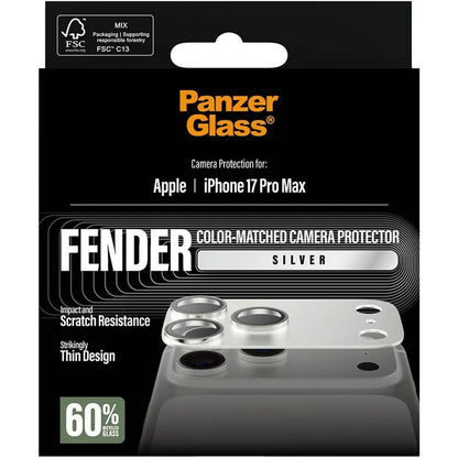 PanzerGlass FENDER Camera Protector Silver iPhone 17 Pro Max
