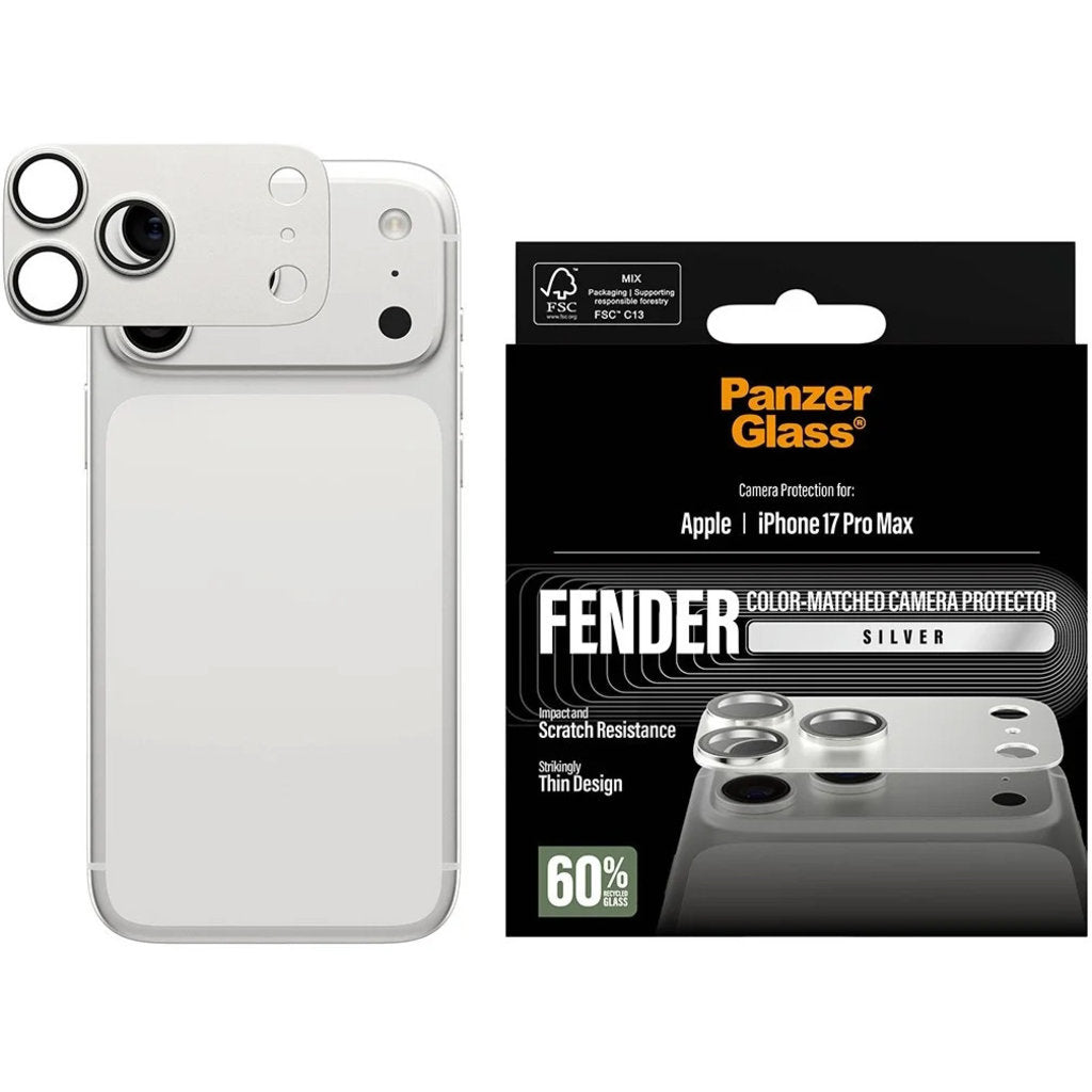 PanzerGlass FENDER Camera Protector Silver iPhone 17 Pro Max