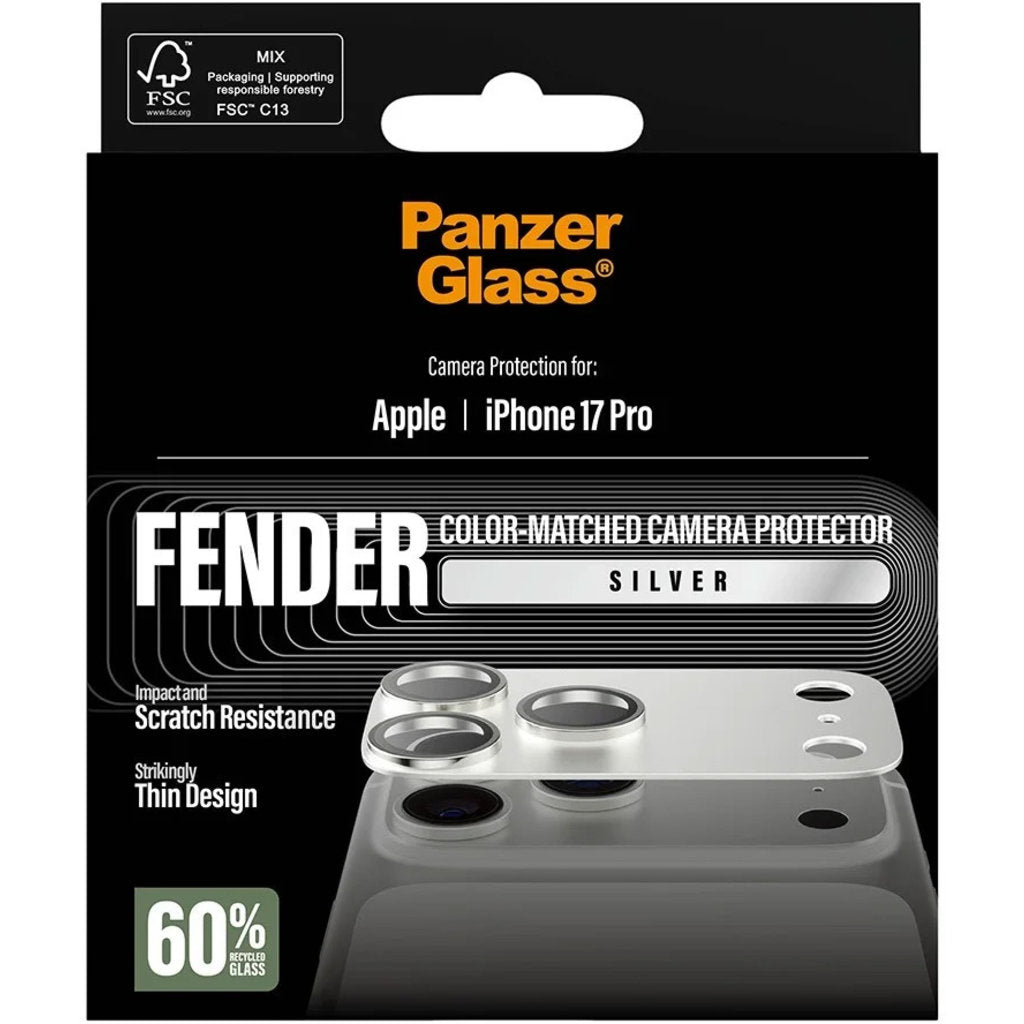 PanzerGlass FENDER Camera Protector Silver iPhone 17 Pro