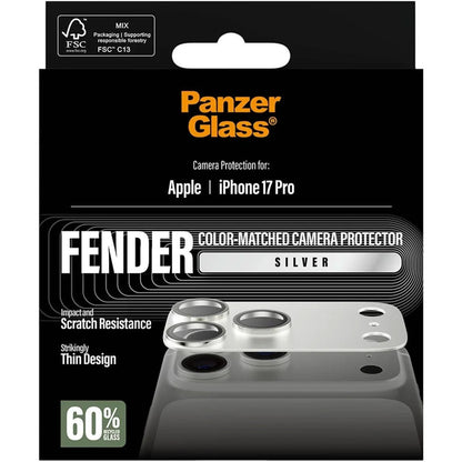 PanzerGlass FENDER Camera Protector Silver iPhone 17 Pro