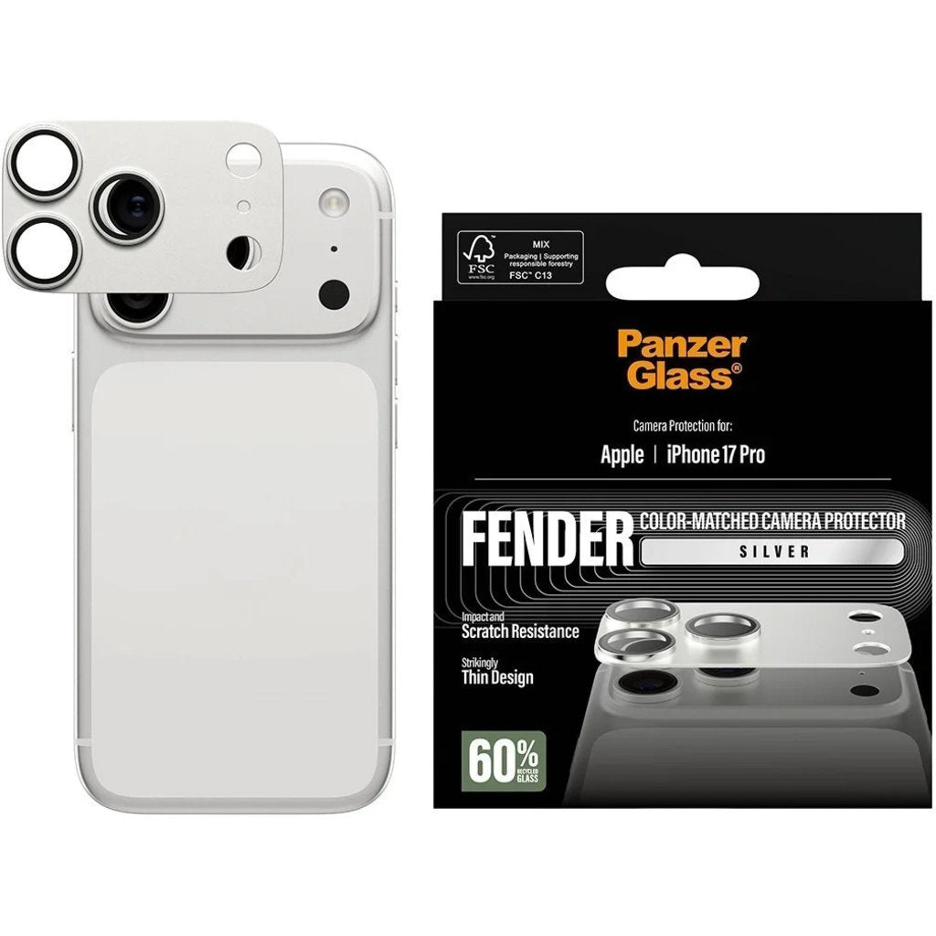 PanzerGlass FENDER Camera Protector Silver iPhone 17 Pro