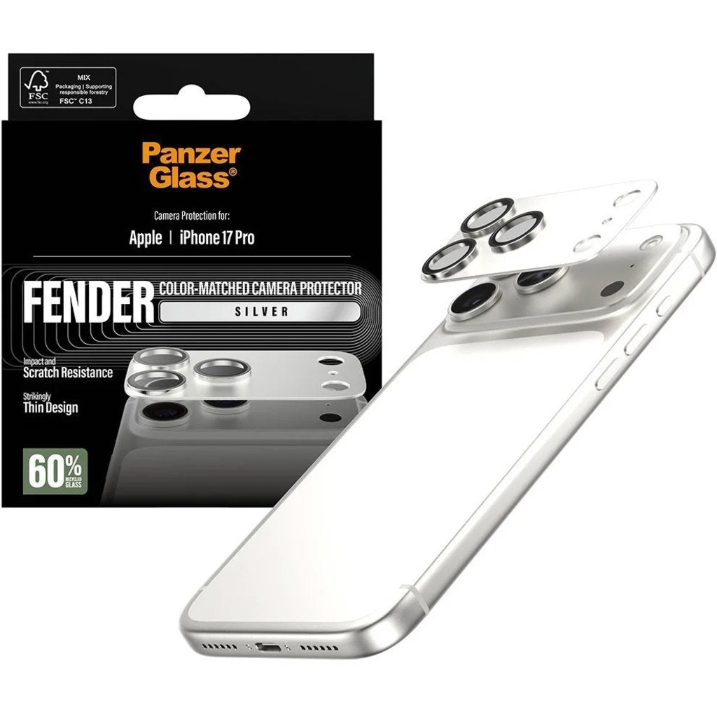 PanzerGlass FENDER Camera Protector Silver iPhone 17 Pro