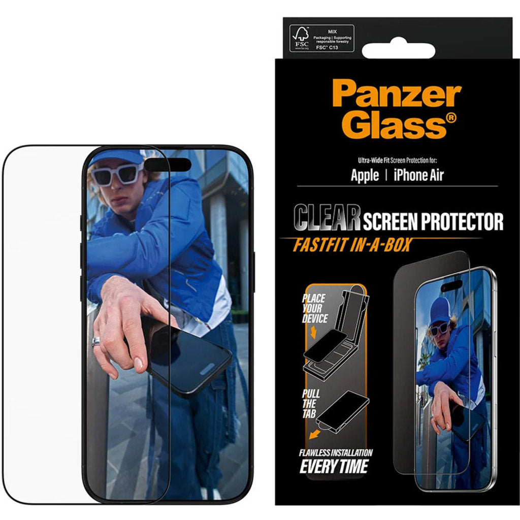 PanzerGlass FastFit Apple iPhone Air- Ultra-Wide-Fit