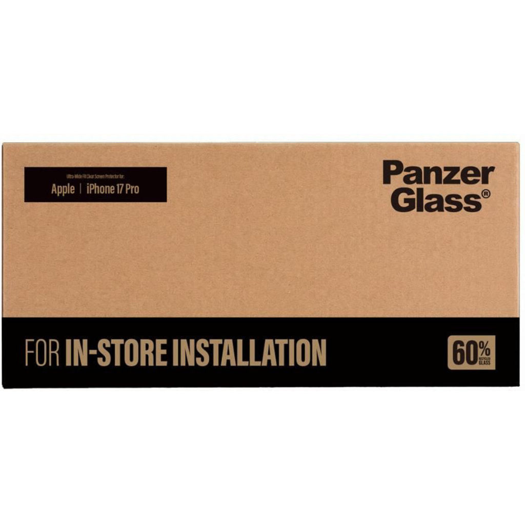 PanzerGlass Screen Protector iPhone 18 Pro/17 Pro Ultra-Wide Fit for FastFit Installation Machine - 10 Pack – foto 2
