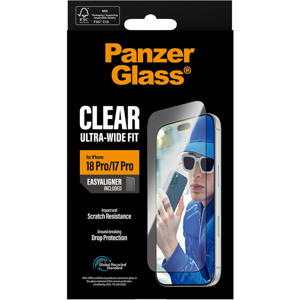 PanzerGlass Apple iPhone 18 Pro/17 Pro Ultra-Wide Fit with EasyAligner – foto 1