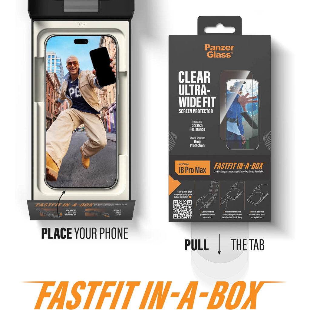 PanzerGlass Screen Protector iPhone 18 Pro Max/17 Pro Max | Ultra-Wide Fit w. FASTFIT IN-A-BOX – foto 7