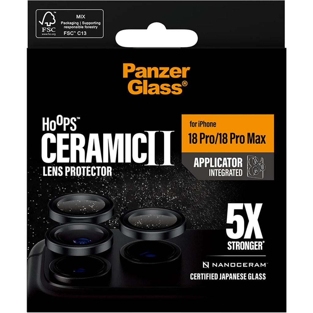 PanzerGlass Ceramic Hoops Camera Lens Protector iPhone 18 Pro/18 Pro Max