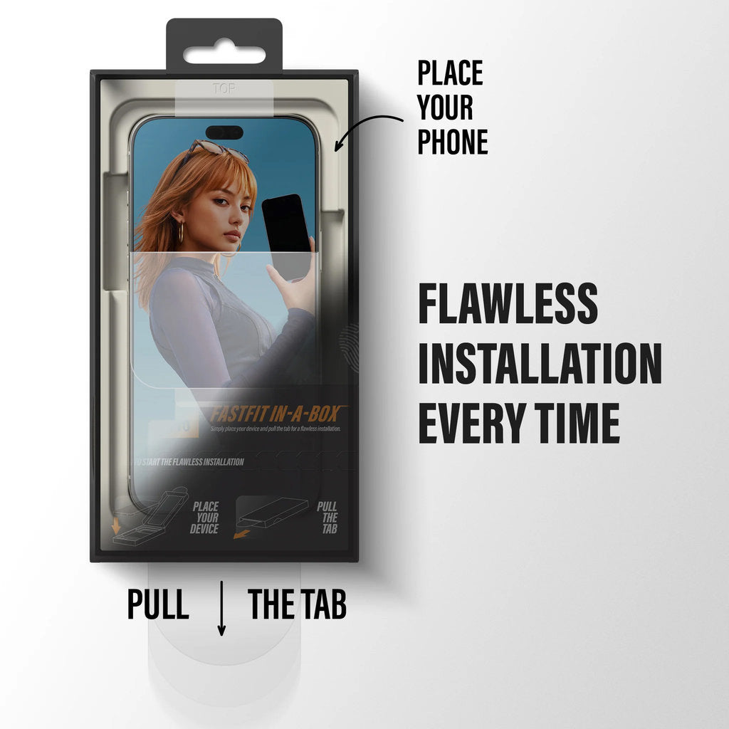 PanzerGlass Anti-reflective Armor Screen Protector iPhone 18 Pro w. FASTFIT IN-A-BOX – foto 8
