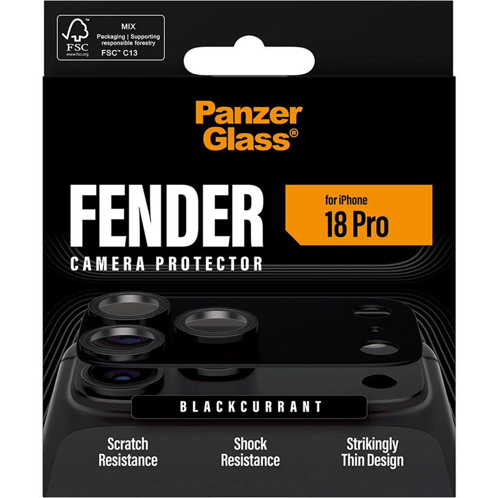 PanzerGlass FENDER Camera Protector Blackcurrant iPhone 18 Pro