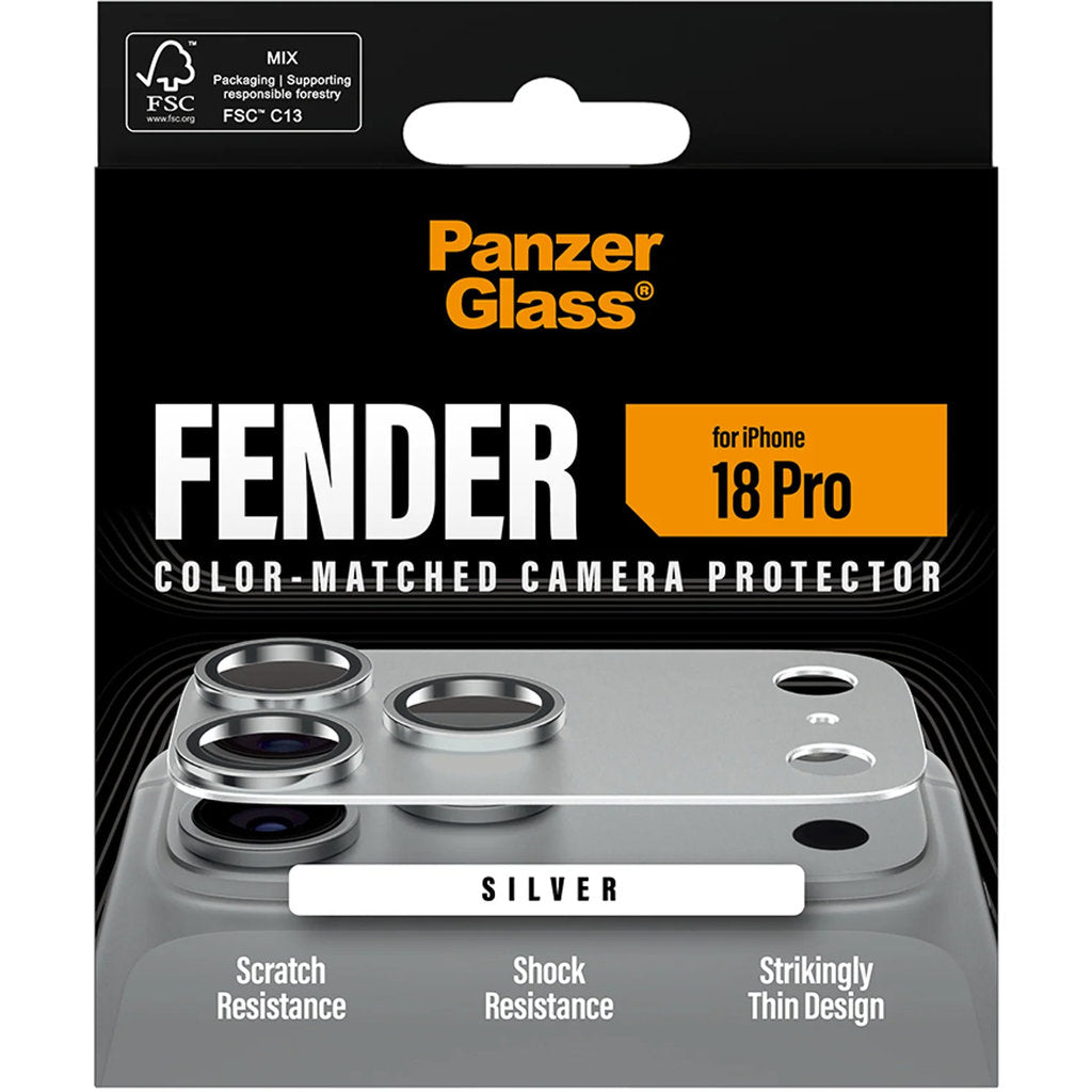 PanzerGlass FENDER Camera Protector Silver iPhone 18 Pro