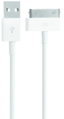 Mobiparts Apple 30 Pin to USB Cable 2.4A 1m White