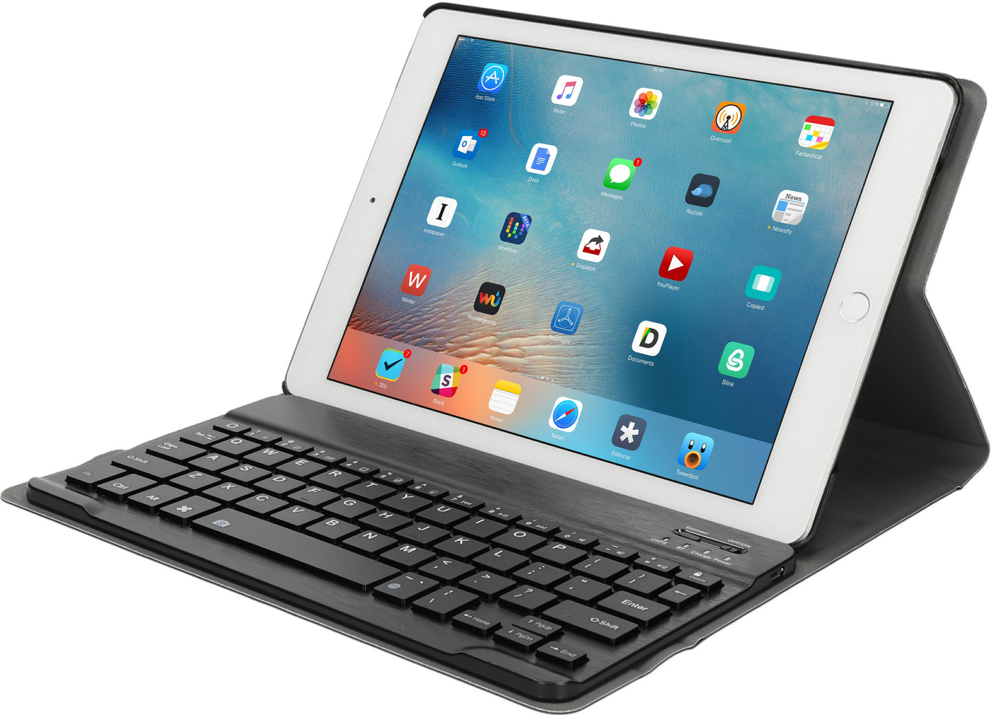 Mobiparts Bluetooth Keyboard Case Apple iPad Air /Air 2 / 9.7 (2017) /9.7 (2018) / Pro 9.7 Black