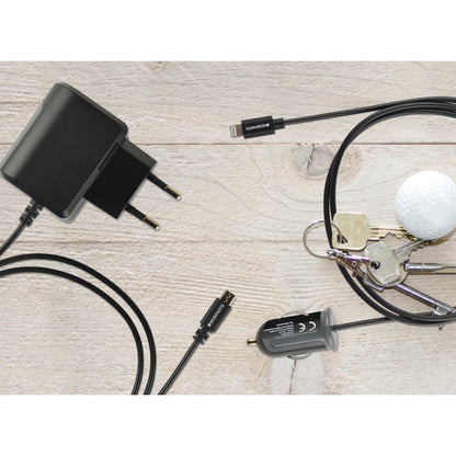 Mobiparts Car Charger Micro USB 2.1A Black