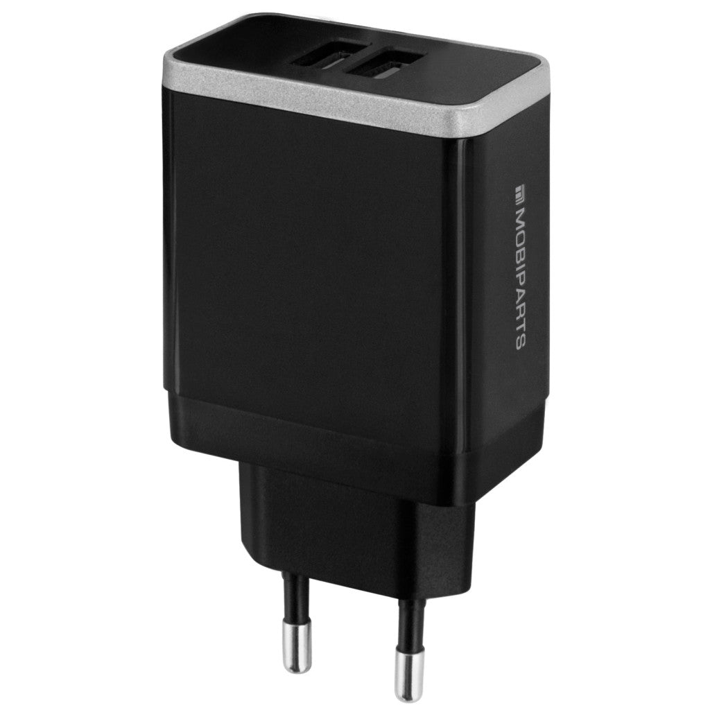 Mobiparts Quick Charge Wall Charger Dual USB 4.6A Black