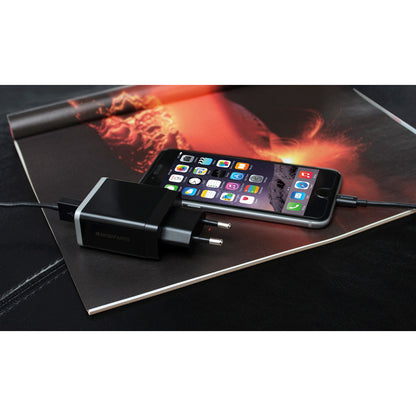 Mobiparts Quick Charge Wall Charger Dual USB 4.6A Black