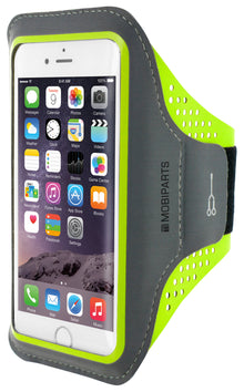 Mobiparts Comfort Fit Sport Armband Apple iPhone 6/6S/7/8/SE (2020/2022) Neon Green