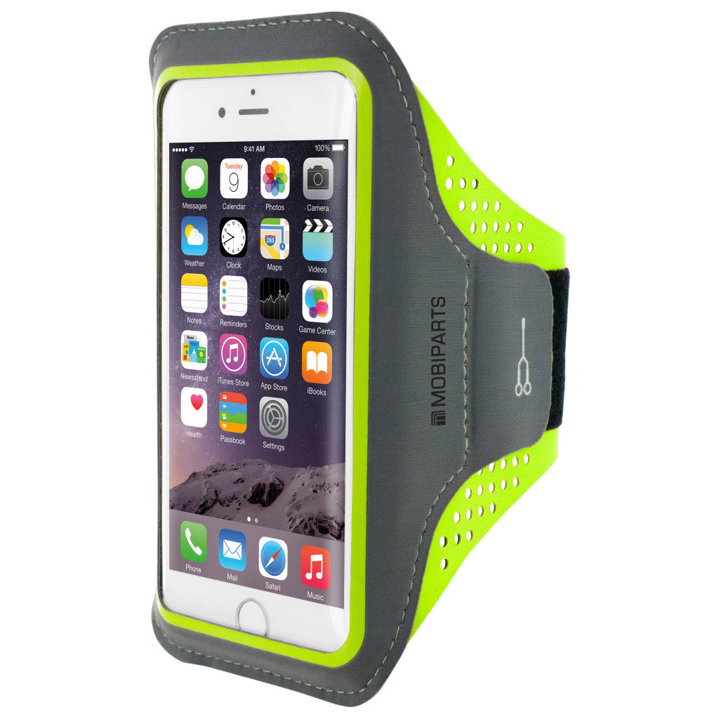 Mobiparts Comfort Fit Sport Armband Size M Neon Green