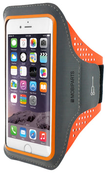 Mobiparts Comfort Fit Sport Armband Apple iPhone 6/6S/7/8/SE (2020/2022) Neon Orange