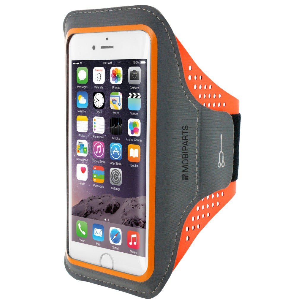 Mobiparts Comfort Fit Sport Armband Size M Neon Orange