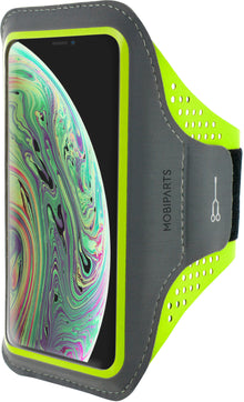 Mobiparts Comfort Fit Sport Armband Apple iPhone X/XS Neon Green