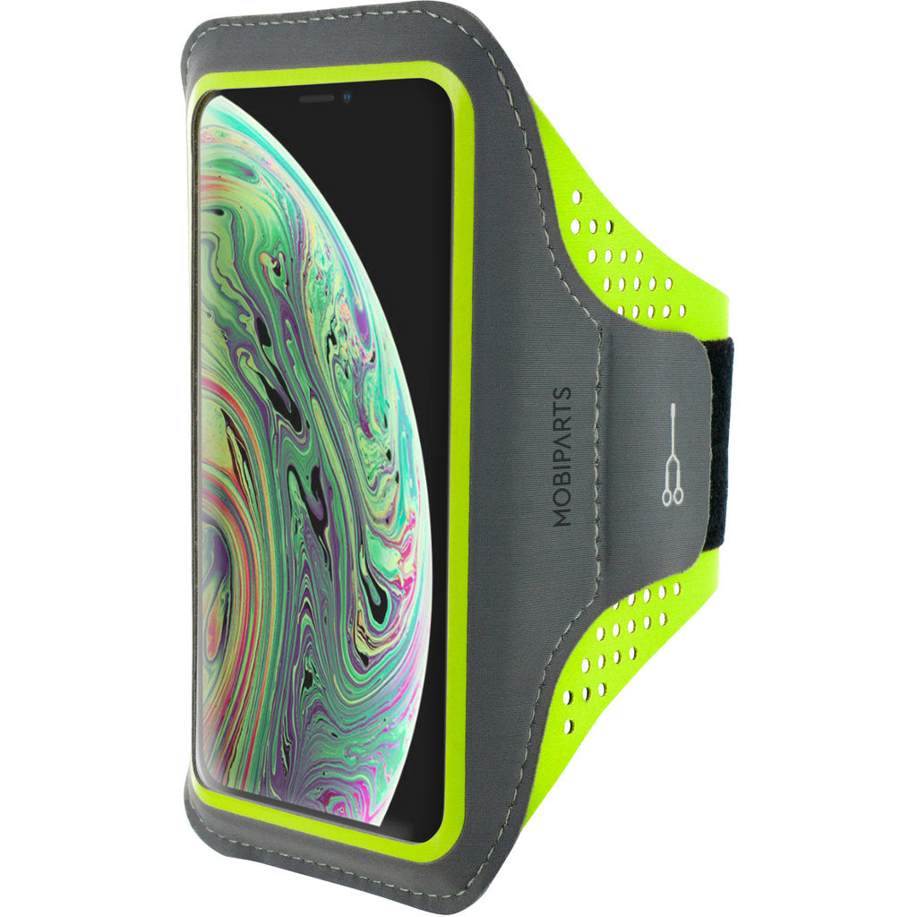 Mobiparts Comfort Fit Sport Armband Apple iPhone X/XS Neon Green