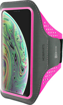 Mobiparts Comfort Fit Sport Armband Apple iPhone X/XS Neon Pink