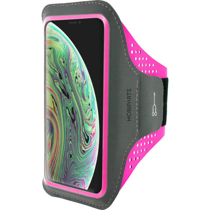 Mobiparts Comfort Fit Sport Armband Apple iPhone X/XS Neon Pink