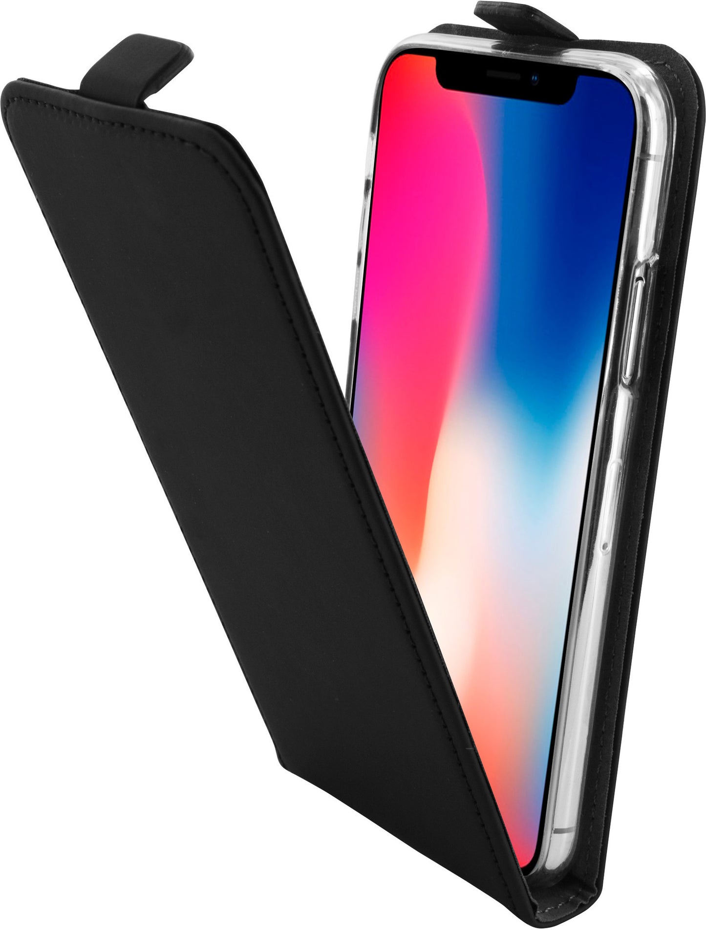 Mobiparts Premium Flip TPU Case Apple iPhone X/XS Black