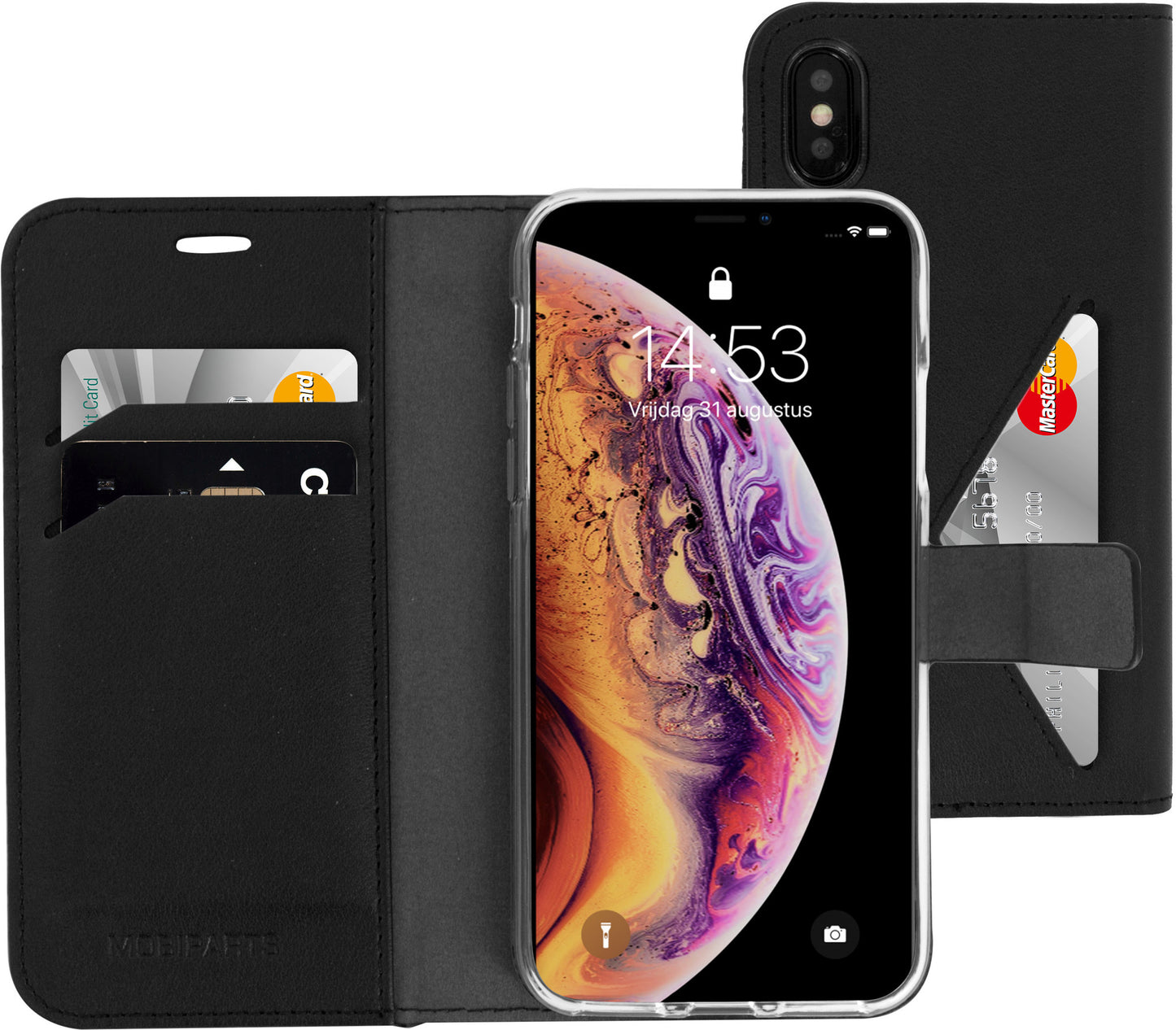 Mobiparts Classic Wallet Case Apple iPhone X/XS Black