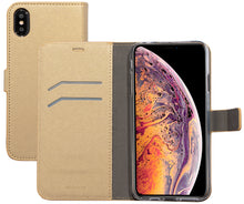 Mobiparts Saffiano Wallet Case Apple iPhone XS Max Gold