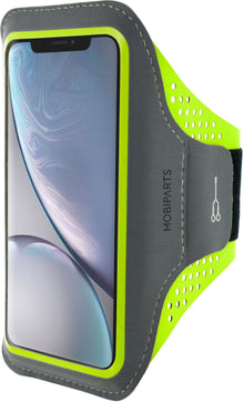Mobiparts Comfort Fit Sport Armband Apple iPhone XR Neon Green