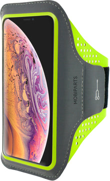Mobiparts Comfort Fit Sport Armband Apple iPhone XS Max Neon Green
