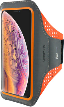 Mobiparts Comfort Fit Sport Armband Apple iPhone XS Max Neon Orange