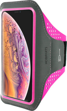 Mobiparts Comfort Fit Sport Armband Apple iPhone XS Max Neon Pink