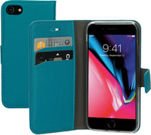 Mobiparts Saffiano Wallet Case Apple iPhone 7/8/SE (2020/2022) Turquoise