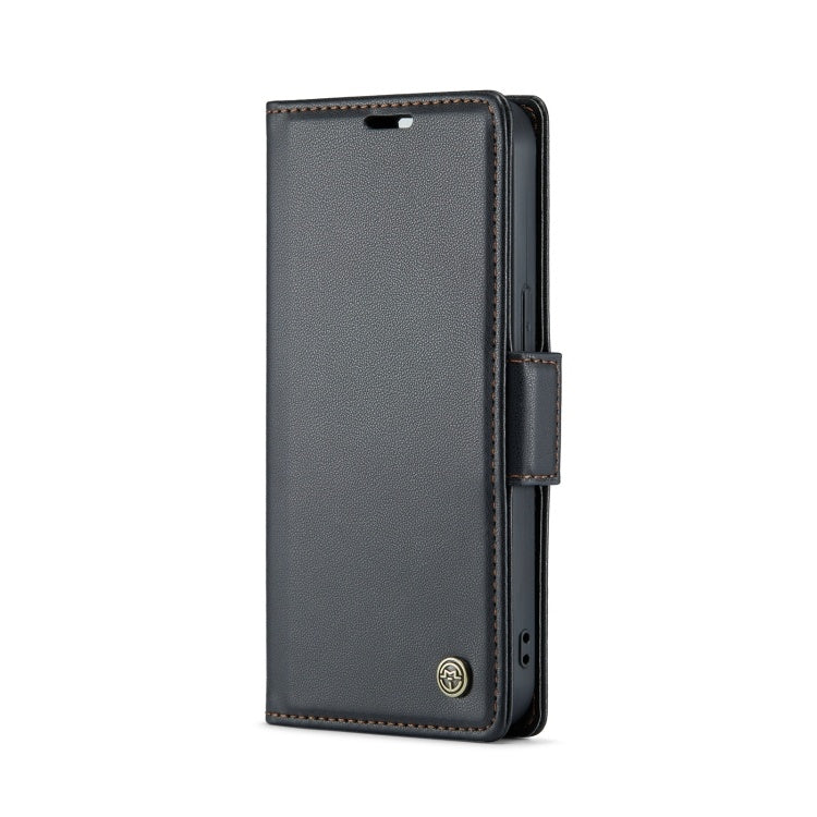 CaseMe  iPhone 13 Leren Hoes - RFID Bescherming Zwart