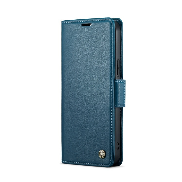 CaseMe  iPhone 14 Pro Max Leren Hoes - RFID Bescherming Blue