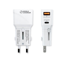 Prio World Wall Charger met USB-C + USBA-A